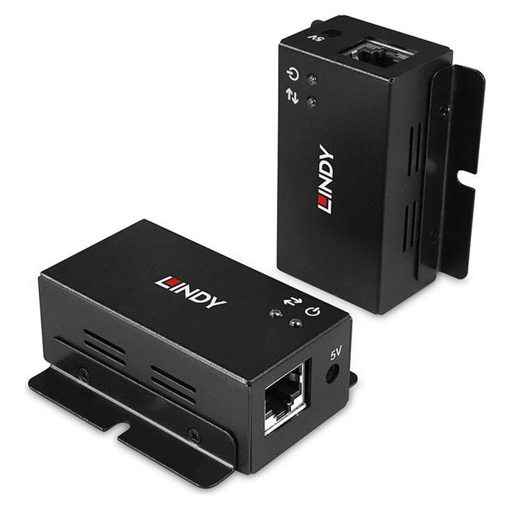 LINDY - Transmetteur et récepteur - câble de rallonge USB - USB 2.0 - plus de CAT 5e/6 - jusqu'à 50 m