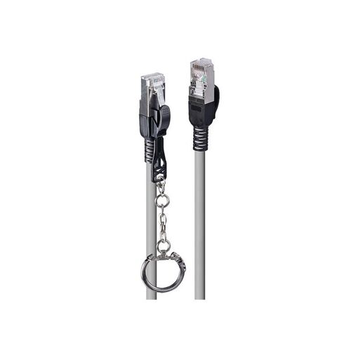 Câble de connexion Lindy CAT6a, 1.5 m, gris