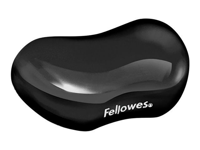 Fellowes Repose-poignet pour souris Crystal Gel, noir