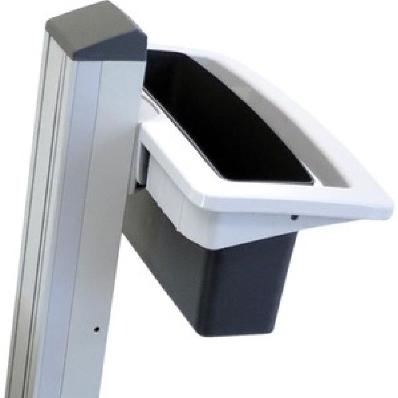 Ergotron Neo-Flex Basket and Handle Kit - Kit de montage (poignée, panier) - bicolore gris - montable sur chariot - pour P/N: 24-205-214, 24-206-214