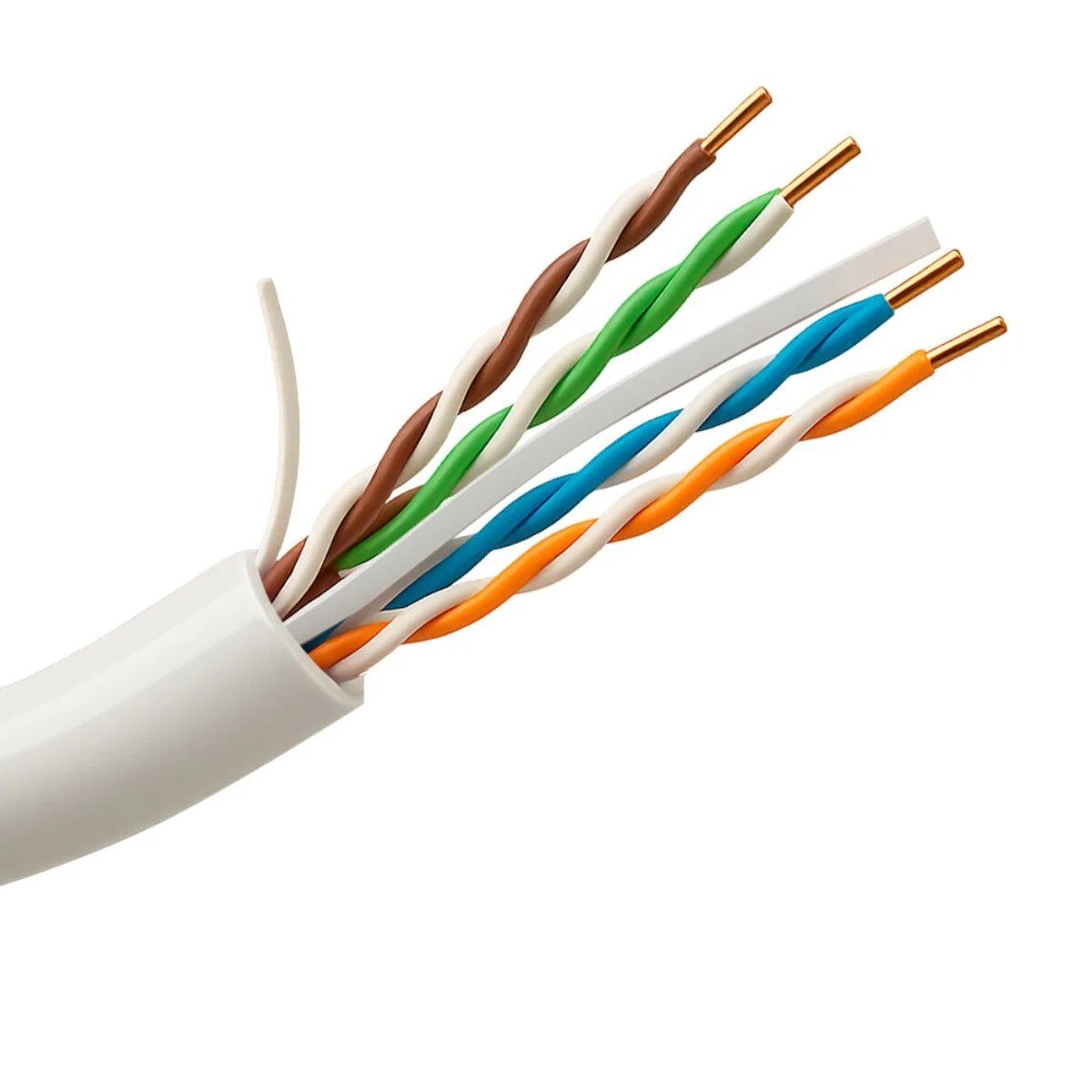 Câble Réseau Uniview UTP Cat6A 305m Blanc - UV-UTP6A-300-BC23AWG-DCA-R-W