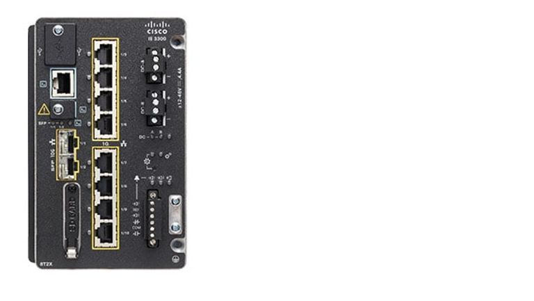 Cisco Catalyst IE-3300-8T2X-E commutateur réseau Géré L3 Gigabit Ethernet (10/100/1000) Noir