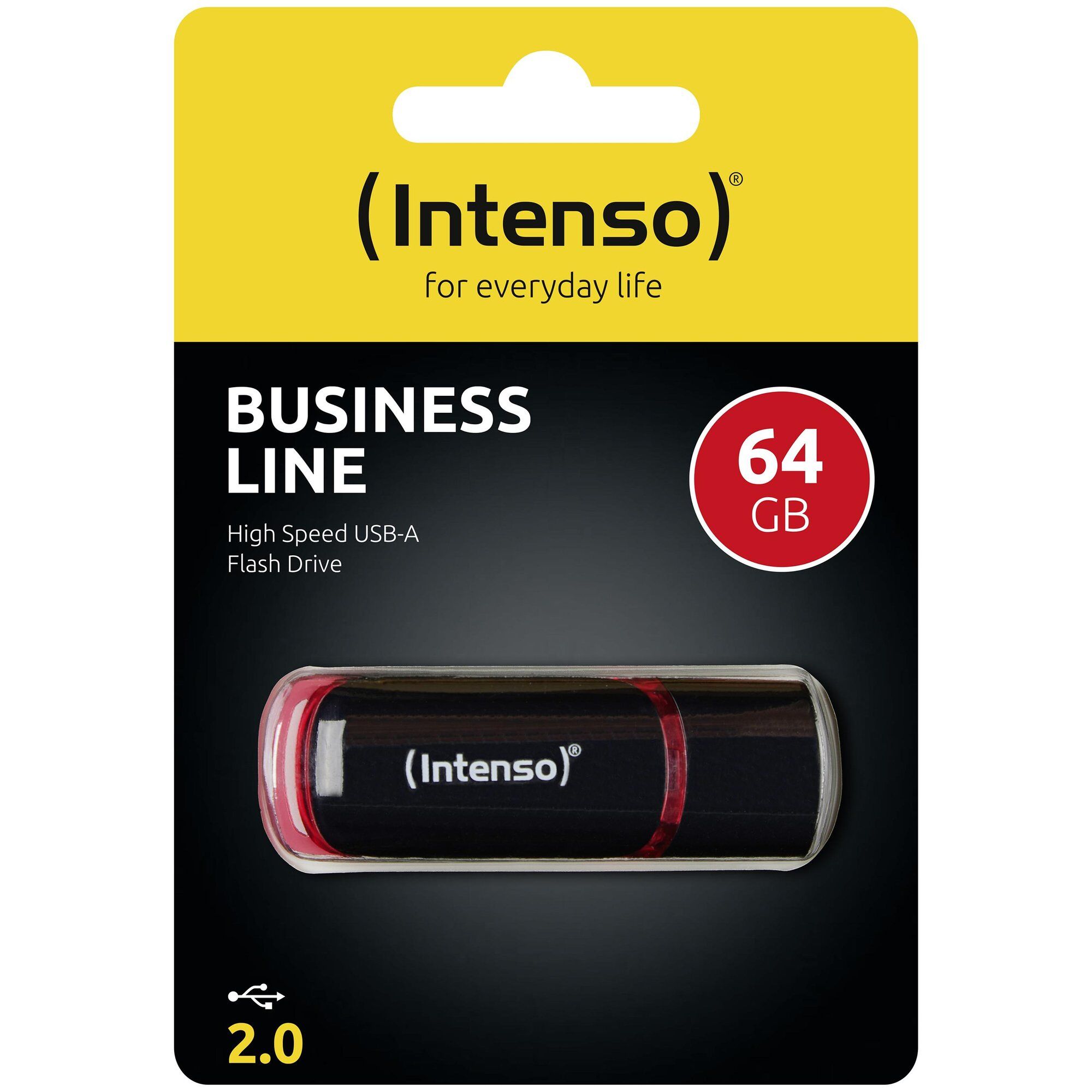 Intenso 64GB USB2.0 lecteur USB flash 64 Go USB Type-A 2.0 Noir et Rouge