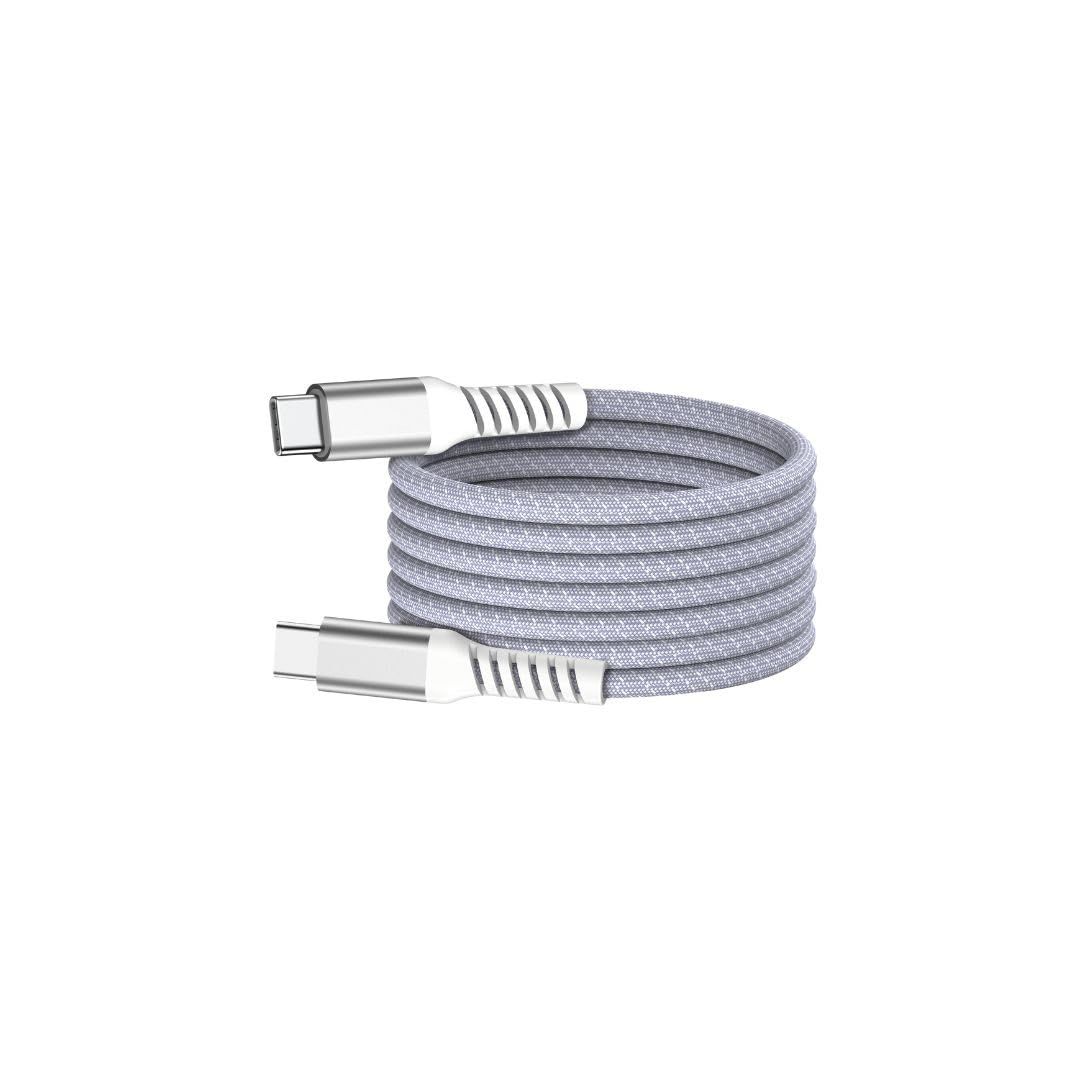 câble USB-C/USB-C magnétique, USB2,0 - 20V/3A/60W, 1mètre vert