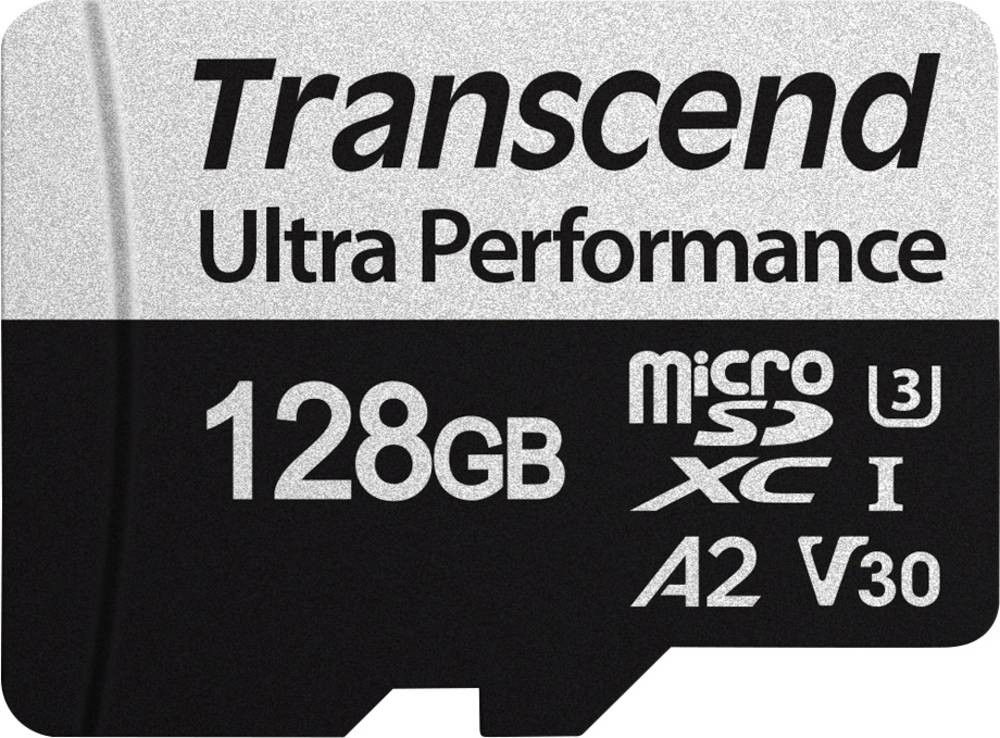 Transcend 340S - Carte mémoire flash - 128 Go - A2 / Video Class V30 / UHS-I U3 / Class10 - microSDXC