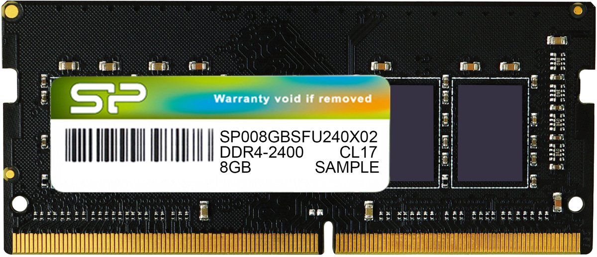 SILICON POWER - DDR4 - module - 8 Go - SO DIMM 260 broches - 2400 MHz / PC4-19200 - CL17 - 1.2 V - mémoire sans tampon - non ECC