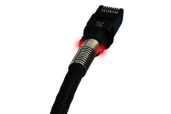 Cordon patchsee cat 6a ftp noir - 1,20 m