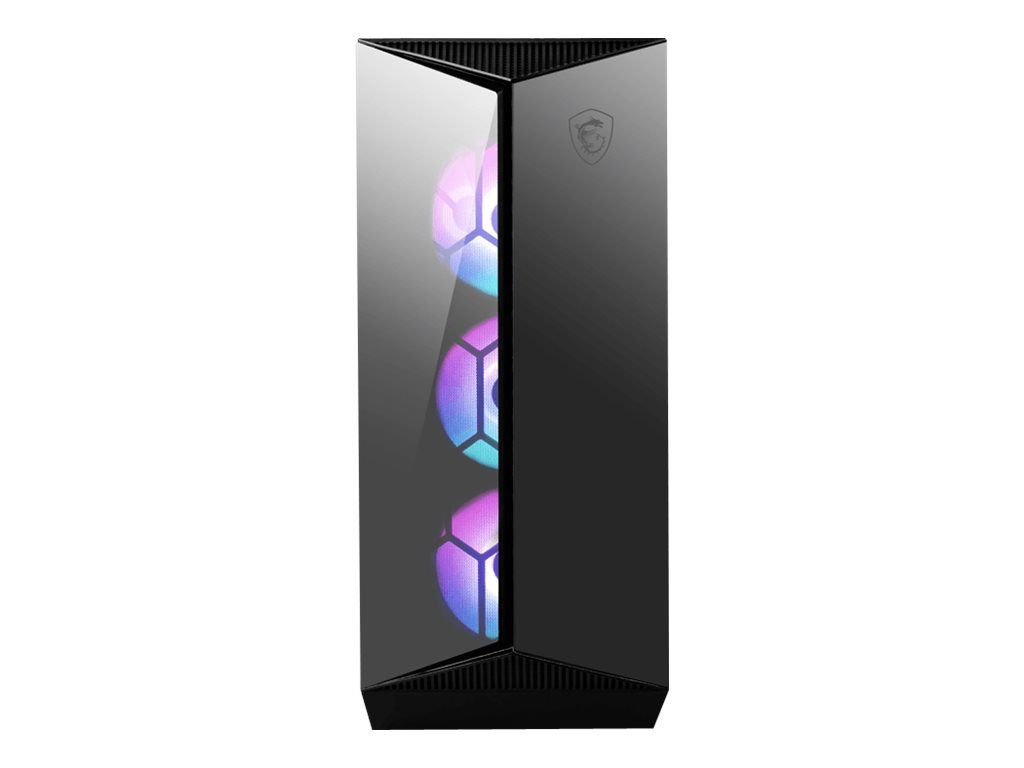 MSI MPG GUNGNIR 110R - Boitier Moyen Tour ATX - panneau latéral fenêtré (verre trempé) - pas d'alimentation (ATX) - USB/Audio