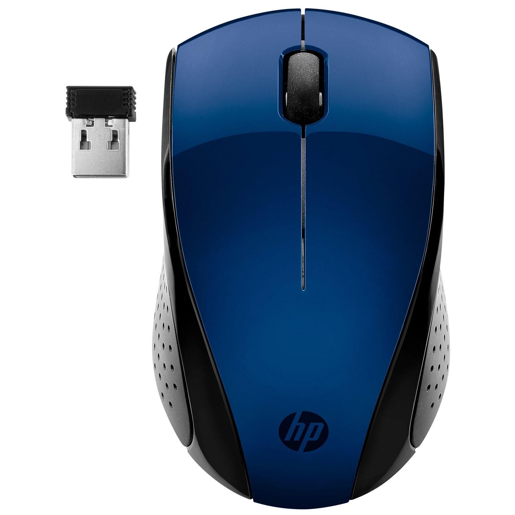 HP 220 - Souris - 3 boutons - sans fil - 2.4 GHz - récepteur sans fil USB - bleu - CTO - pour HP 27; ENVY Laptop 13, 17; Laptop 14, 15; Pavilion Laptop 14, 15; Pavilion x360 Laptop