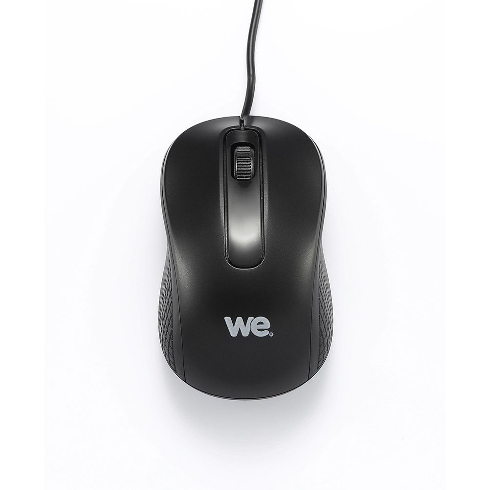 WE - Souris - filaire - USB - noir