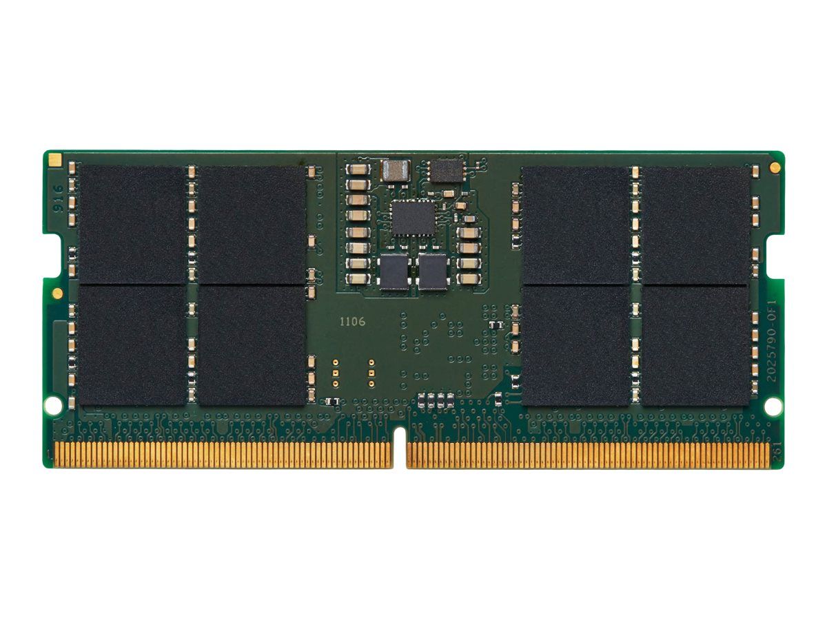 Kingston ValueRAM - DDR5 - module - 32 Go - SO DIMM 262 broches - 5600 MT/s - CL46 - 1.1 V - mémoire sans tampon - on-die ECC