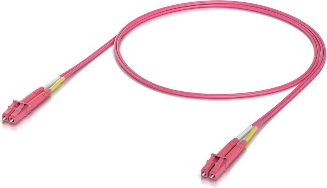 Câble de brassage fibre optique duplex LC UPC OM4 1 m, paquet de 50 (UACC-OFC-M2-LULU-1M-50)