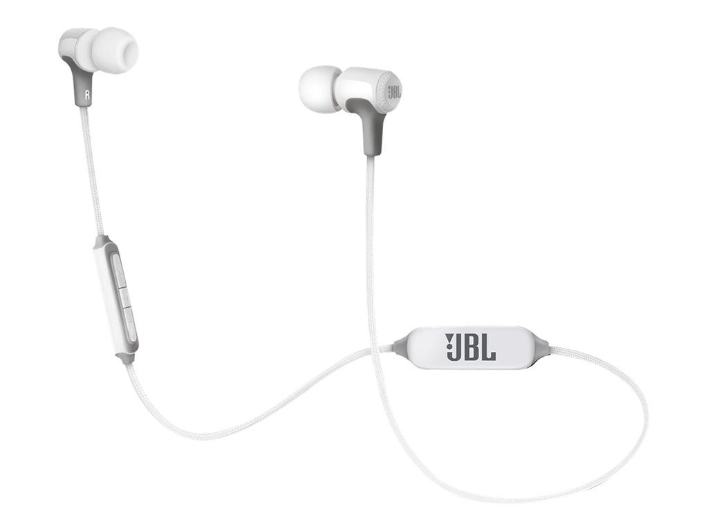 JBL E25BT - Écouteurs avec micro - intra-auriculaire - Bluetooth - sans fil - blanc