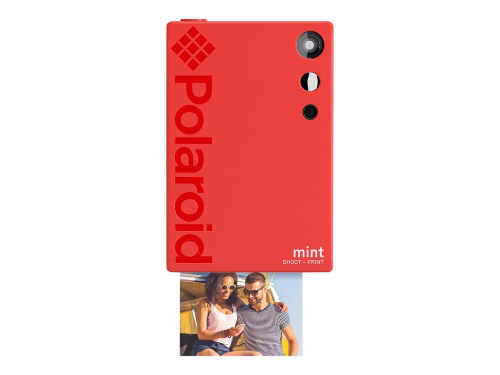 Appareil photo Compact Polaroid Mint 2-in-1 Rouge1 - Appareil photo numérique - compact avec imprimante photo instantanée - 16.0 MP - rouge