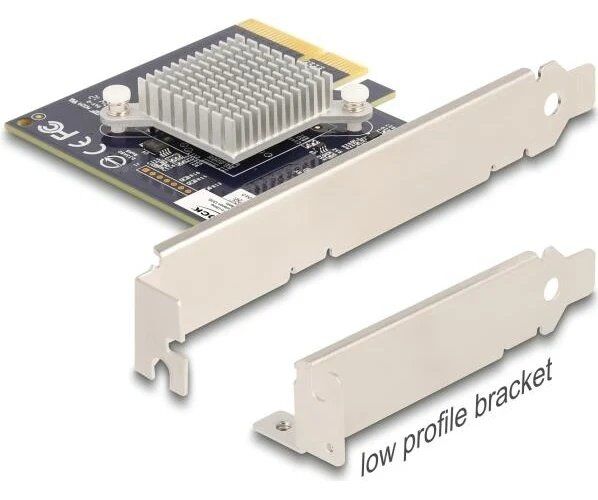 Delock - Accélérateur d'applications - PCIe 3.0 x4 - Carte enfichable (31415)
