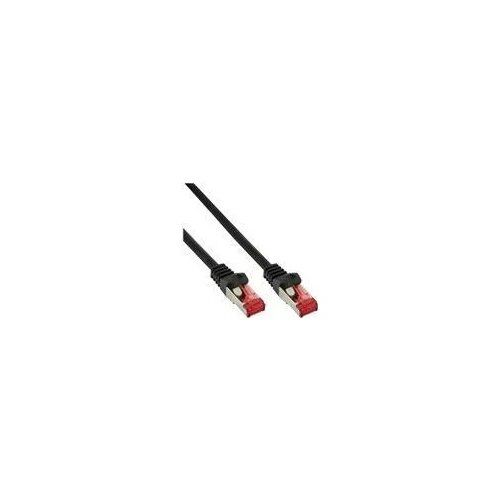 Câble de brassage en ligne - RJ-45 (M) vers RJ-45 (M) - 1,0 m - SFTP, PiMF - CAT 6 - Moulé, sans crochet, multibrins - Noir (Paquet de 70) (B-76411S)