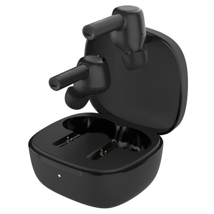 Belkin SoundForm Pulse - Écouteurs sans fil avec micro - intra-auriculaire - Bluetooth - Suppresseur de bruit actif - noir