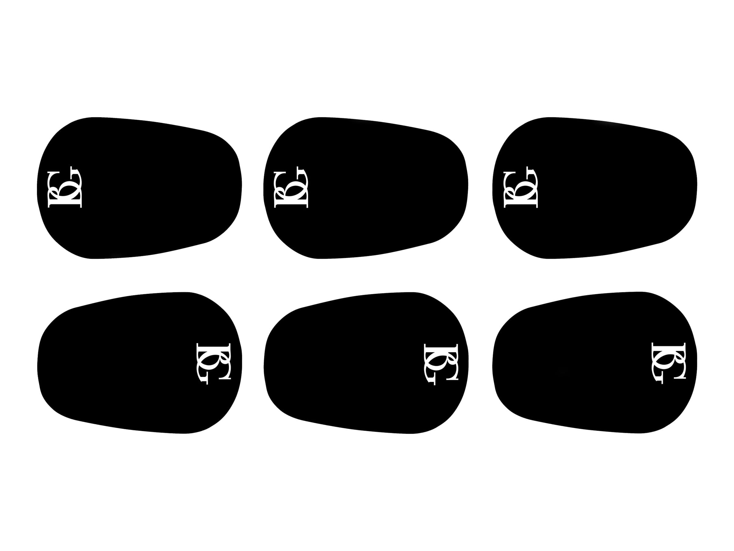 BG - 6 pastilles protège bec noir 0.8mm