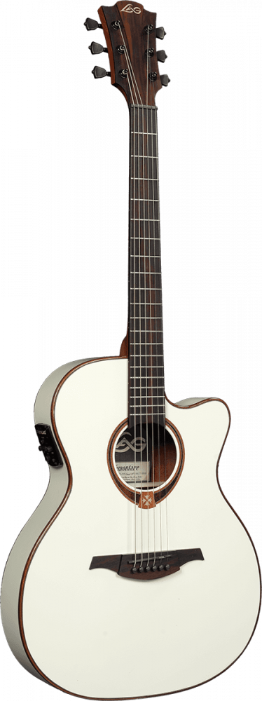 Lâg Tramontane T118 - Guitare folk électroacoustique - Auditorium slim - Ivory