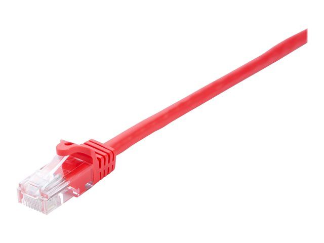 V7 - Cordon de raccordement - RJ-45 (M) pour RJ-45 (M) - 5 m - UTP - CAT 6 - moulé, sans crochet - rouge