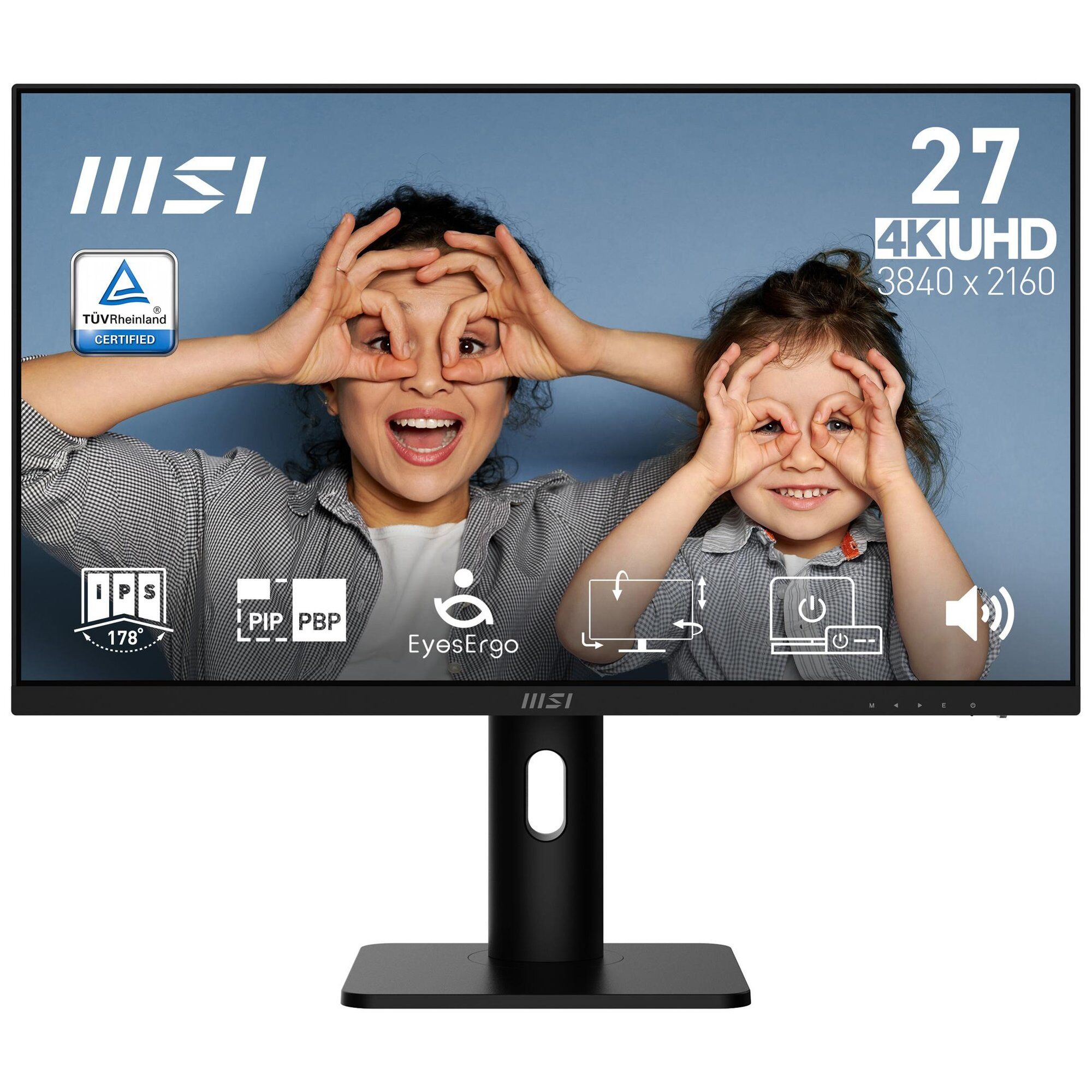 Ecran PC MSI PRO MP273UP E6 27" 3840 x 2160 4K Ultra HD Noir