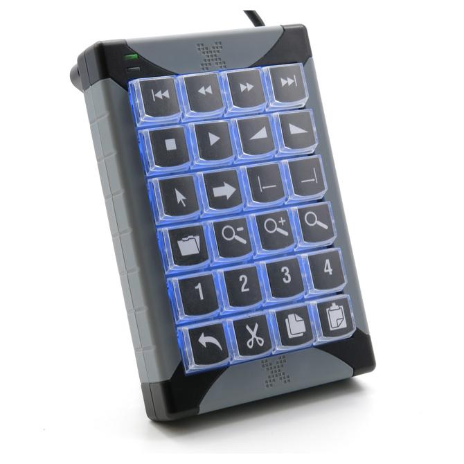 P&I Engineering XK-24 clavier USB Noir et Gris