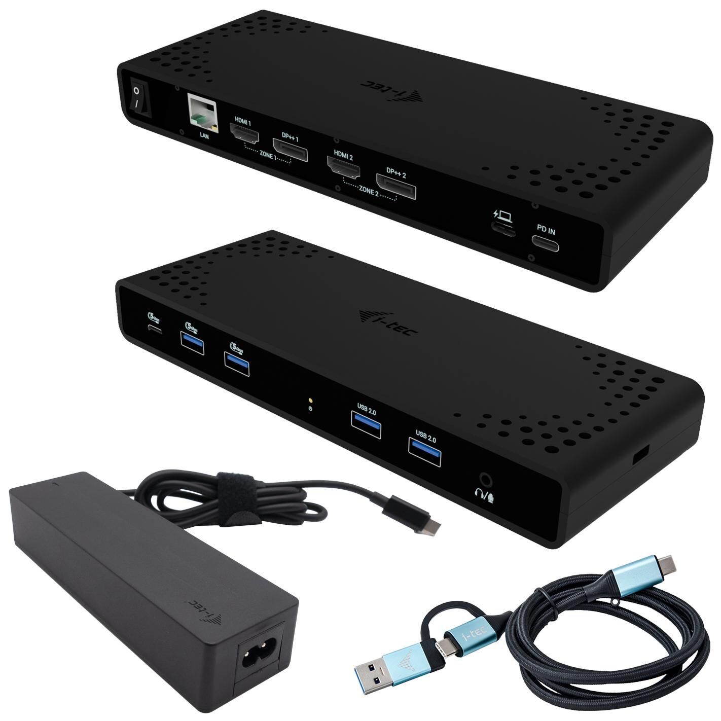 i-tec Universal Dual 4K Display Docking Station + Power Delivery 85W