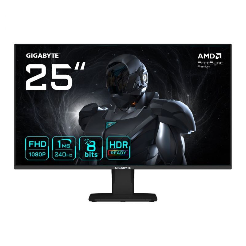 Écran gaming GIGABYTE GS25F2A 25 pouces FHD 240Hz 1ms 300 cd/m² Noir