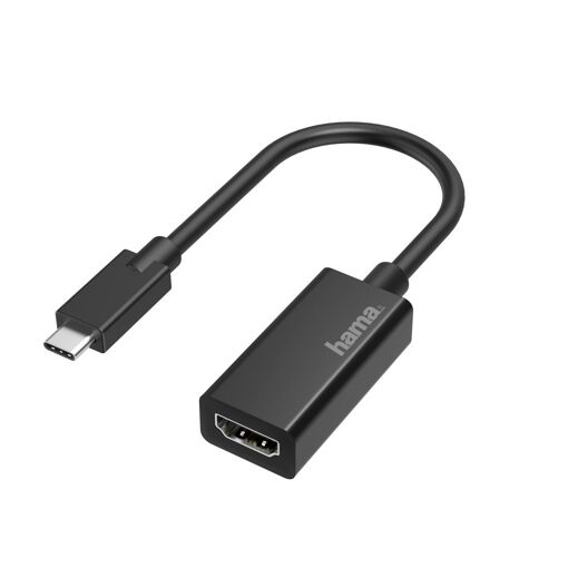 Adaptador de vídeo Hama USB-C a HDMI, Ultra HD 4K