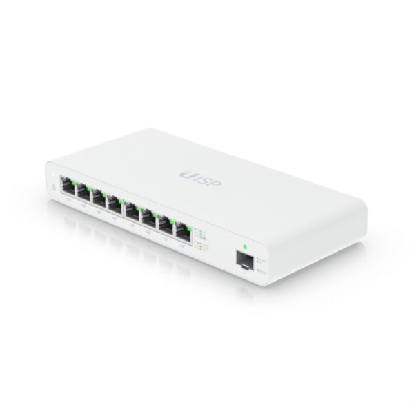 Ubiquiti UISP Géré L2 Gigabit Ethernet (10/100/1000) Connexion Ethernet, supportant l'alimentation via ce port (PoE) Blanc