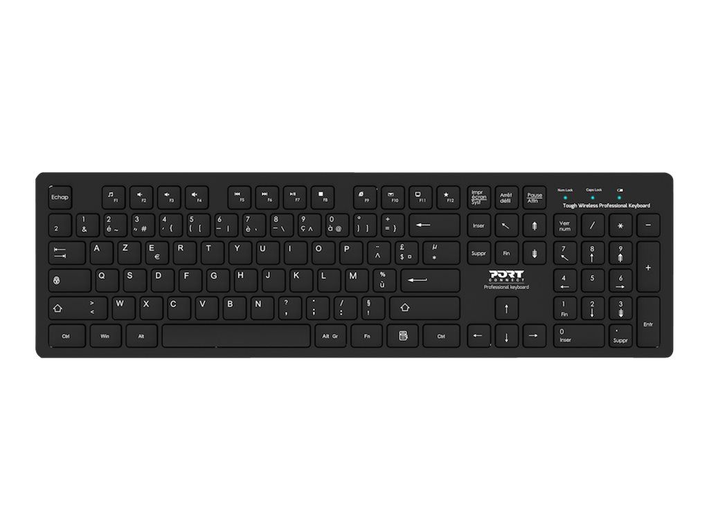 PORT Connect TOUGH OFFICE - Clavier - sans fil - 2.4 GHz - AZERTY - Français