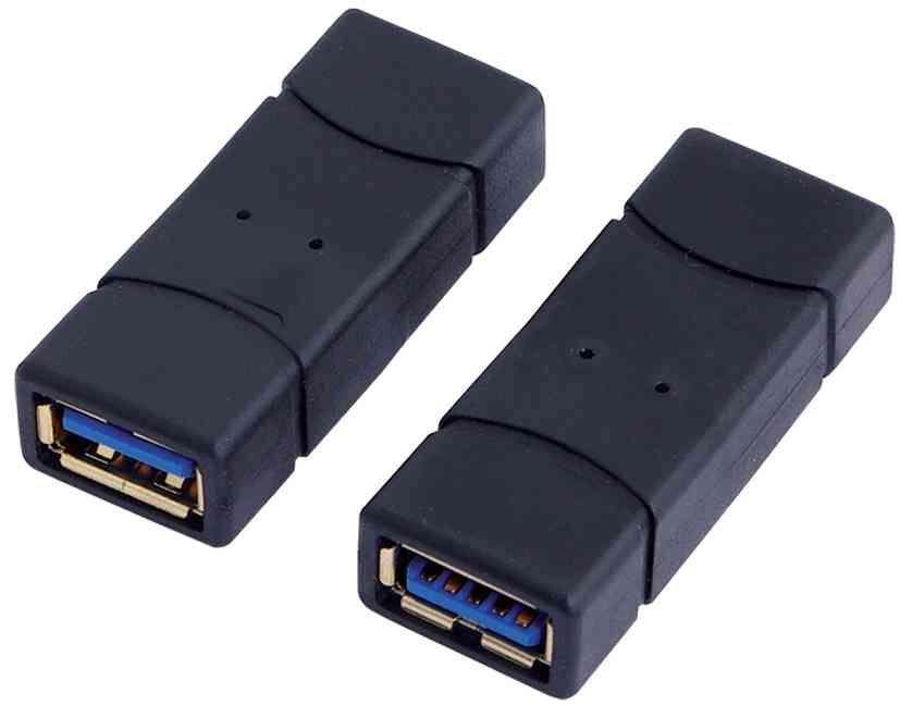 LogiLink USB 3.0-A F/F Noir