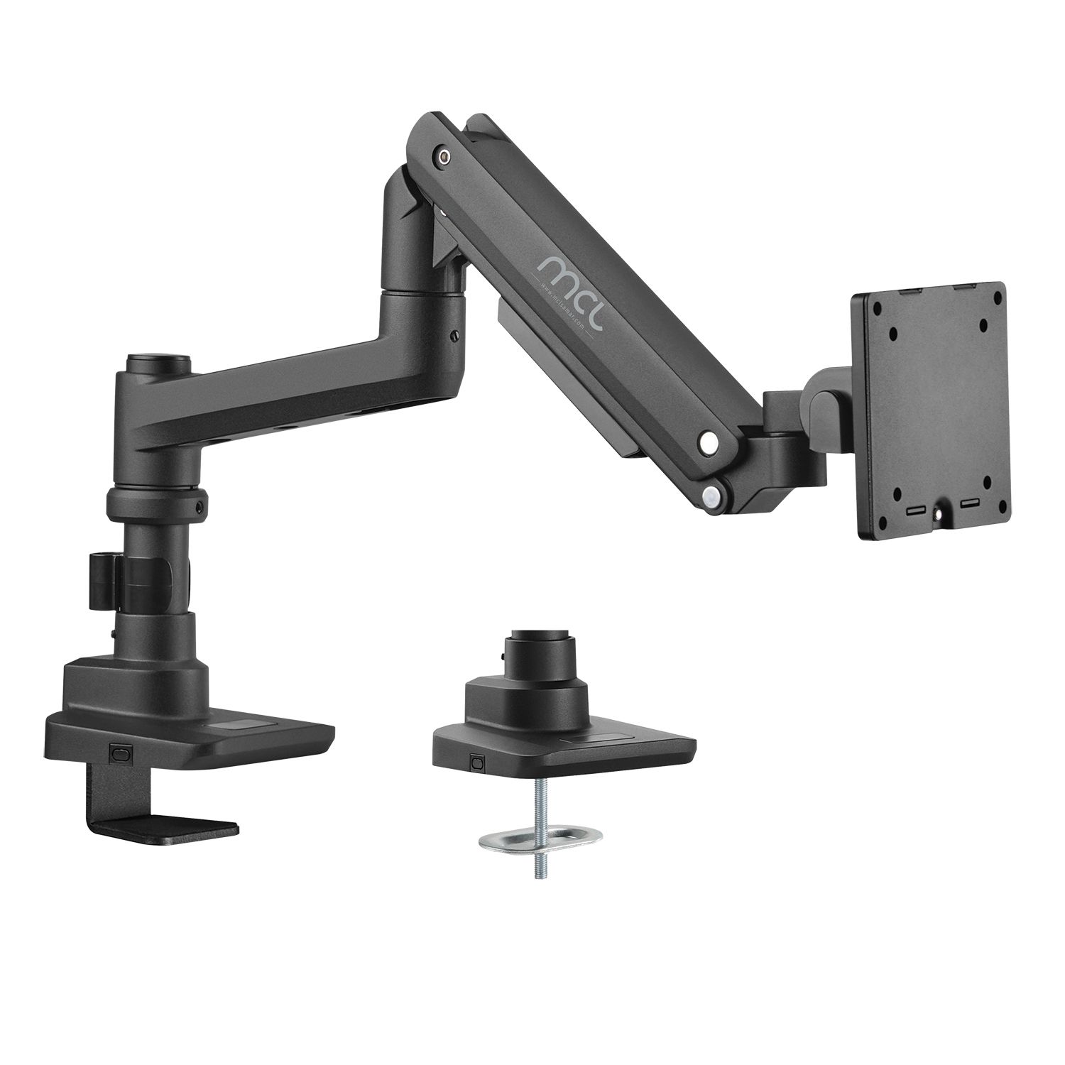 MCL - Réf:MS3A99AZSBAE4920N - Support écran bureau à amortisseur - 1 écran jusqu'à 49''/20Kg Noir
