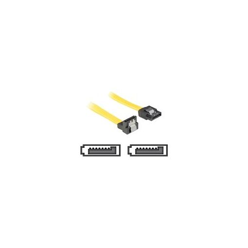 Delock SATA Cable 50cm - Right Angle Locking Connector