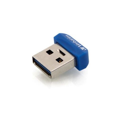 Verbatim Store 'n' Stay NANO USB Flash Drive - 64GB - USB 3.0 - Blue