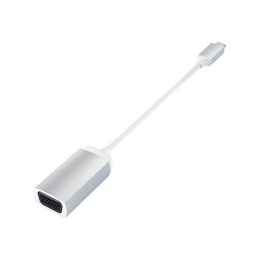 Adaptateur VGA SATECHI USB-C - 20,3 cm - Argent - Prise en charge 1080p