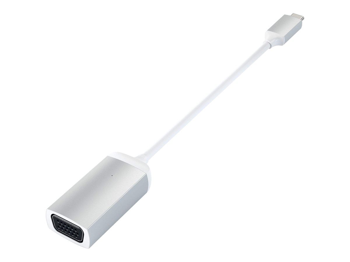 Satechi ST-TCVGAS - Adaptateur vidéo - HD-15 (VGA) femelle pour USB-C mâle - 20.3 cm - argent - support 1080p