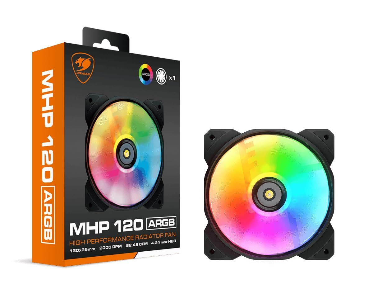 Cougar Vortex MHP RGB - 12cm (Noir)