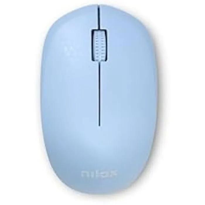 Souris d'ordinateur filaire - Nilox NXMOWI4012 - Technologie optique - Bleu