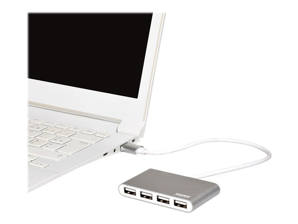 PORT Connect - Concentrateur (hub) - 4 x USB 2.0 - de bureau
