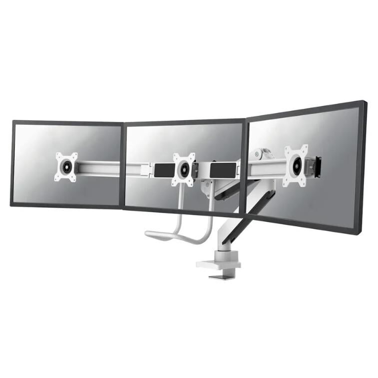 Neomounts NM-D775DX3WHITE support d'écran plat pour bureau 27" Blanc