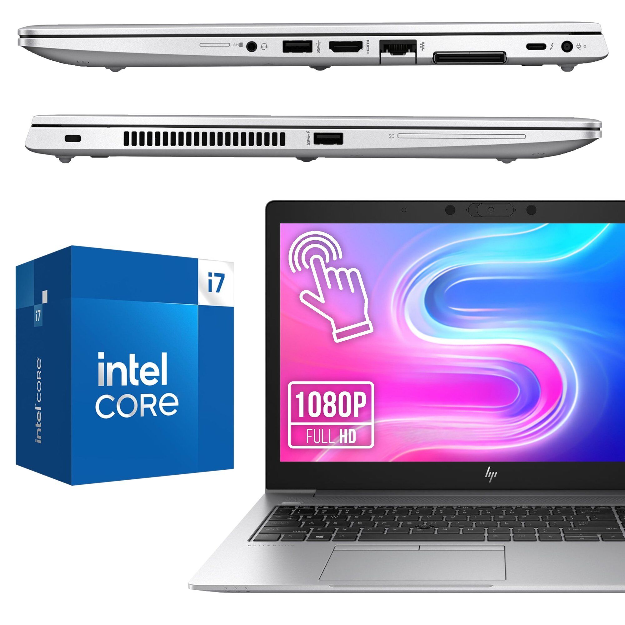 Ordinateur portable HP ELITEBOOK 850 G6 i7-8665U 16Go 256Go SSD FULL HD Tactile W11P