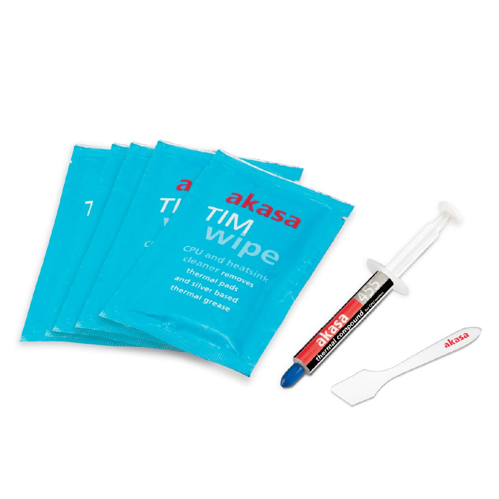Akasa Tim Wipe Kit Reinigungstücher Wärmeleitpaste Combiné De Dissipa