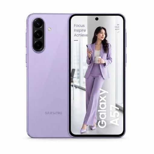 Samsung Galaxy A57 5G Lavender Smartphone, 8GB RAM + 128GB Storage