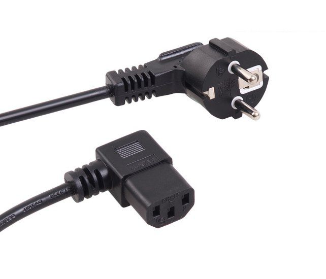 Maclean Mctv-804 Câble électrique Noir 5 M Prise D'alimentation Type