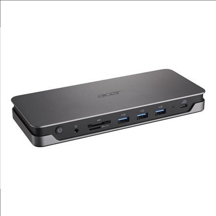 Acer ADK270 - Station d'accueil - USB-C 3.2 Gen 1 - HDMI, DP - 1GbE - 110 Watt - pour Aspire Go 14; 15; Chromebook Plus Spin 514; Chromebook Tab 311; TravelMate P2 16; X4 14 AI