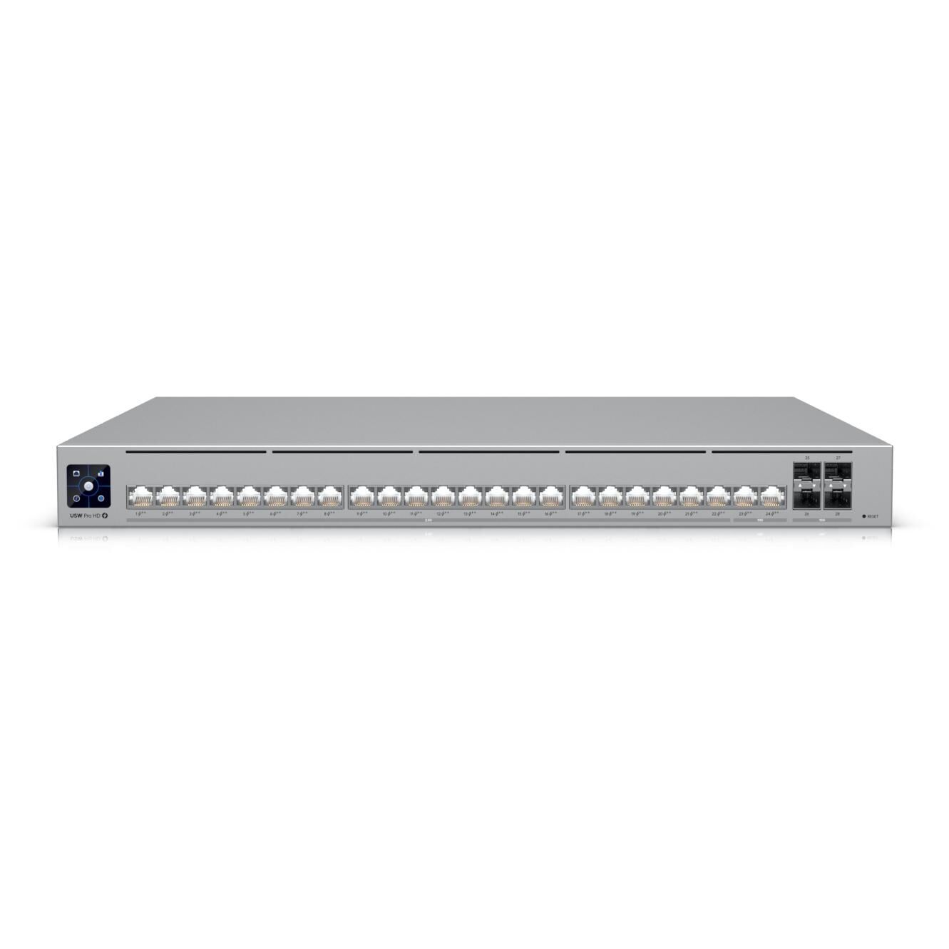 Ubiquiti UniFi Pro HD 24 PoE Géré L2/L3 2.5G Ethernet (100/1000/2500) Connexion Ethernet, supportant l'alimentation via ce port (PoE) 1U Gris