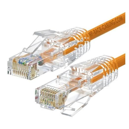WP Cat6a Network Cable, Orange, 2m (U/UTP)
