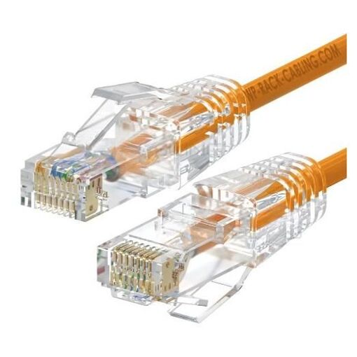 WP Cat6a Network Cable, Orange, 2m (U/UTP)