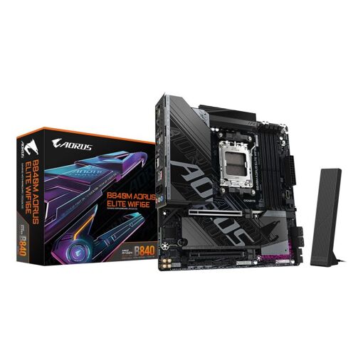 Placa base Gigabyte AORUS B840M ELITE WiFi6E AM5 Micro ATX